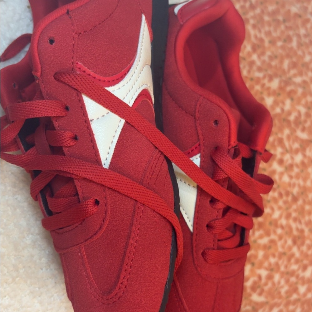 Avia Red and White Athletic Shoes